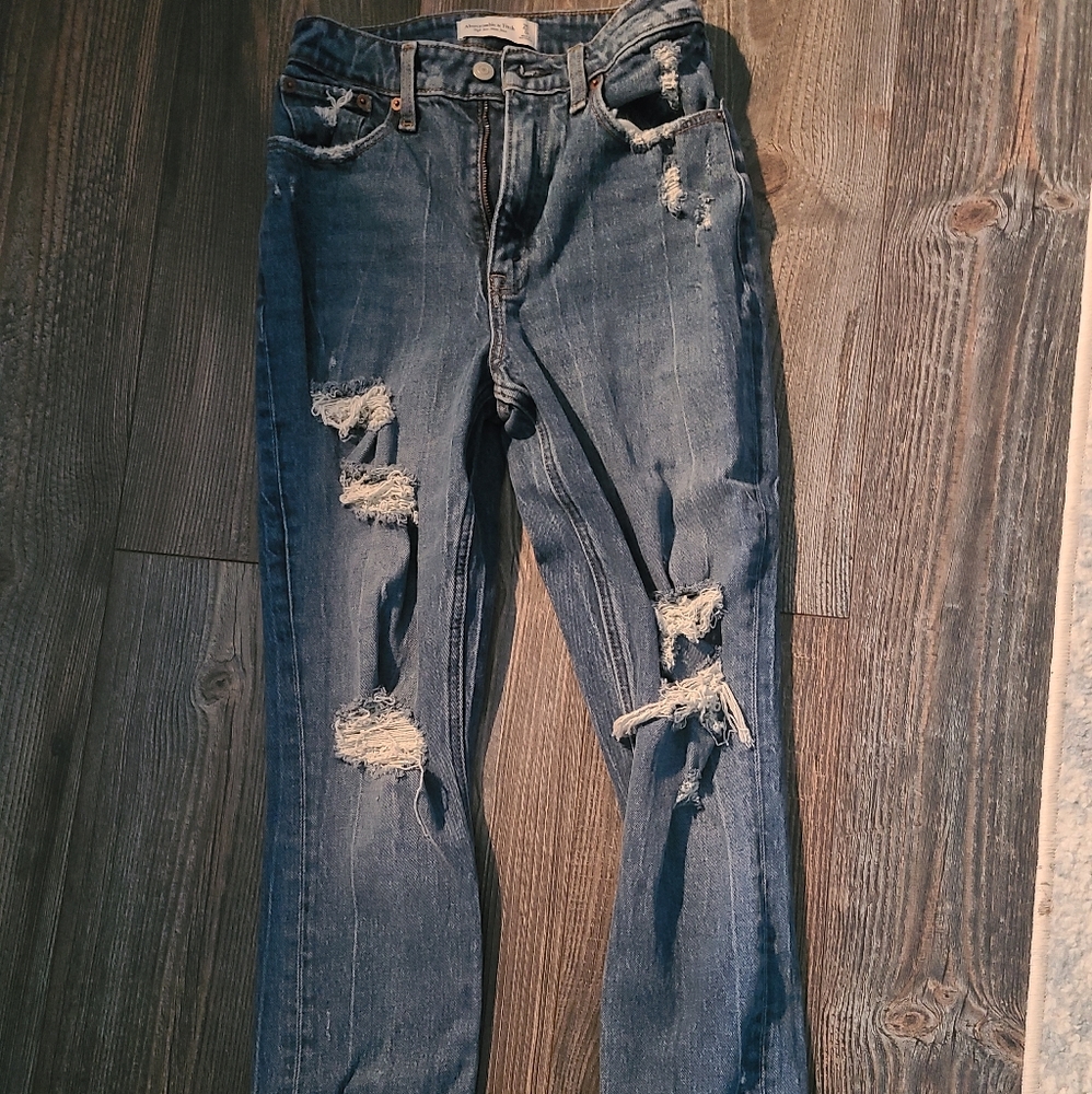 Abercrombie curve love mom jeans